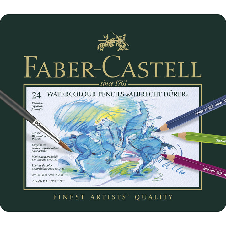 Faber-Castell Polychromos Artist Watercolour Pencil Set of 24 — front view