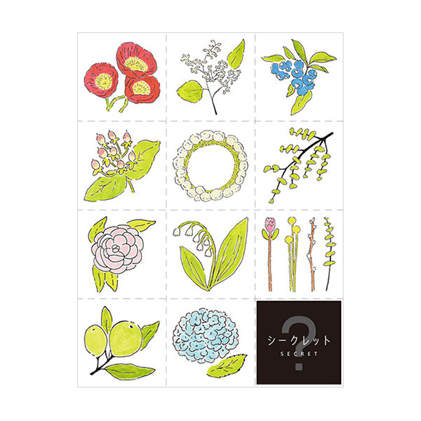 Hitotoki Large Size Sticker Flower — front view