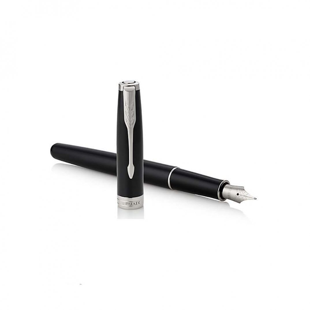 Parker Sonnet Lacquer Black CT Fountain Pen — writing at an angle
