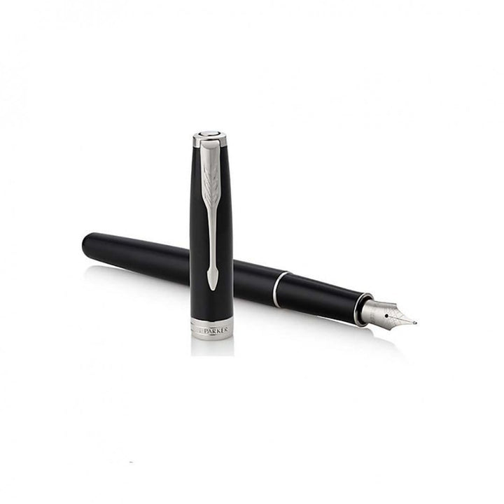Parker Sonnet Lacquer Black CT Fountain Pen — writing at an angle