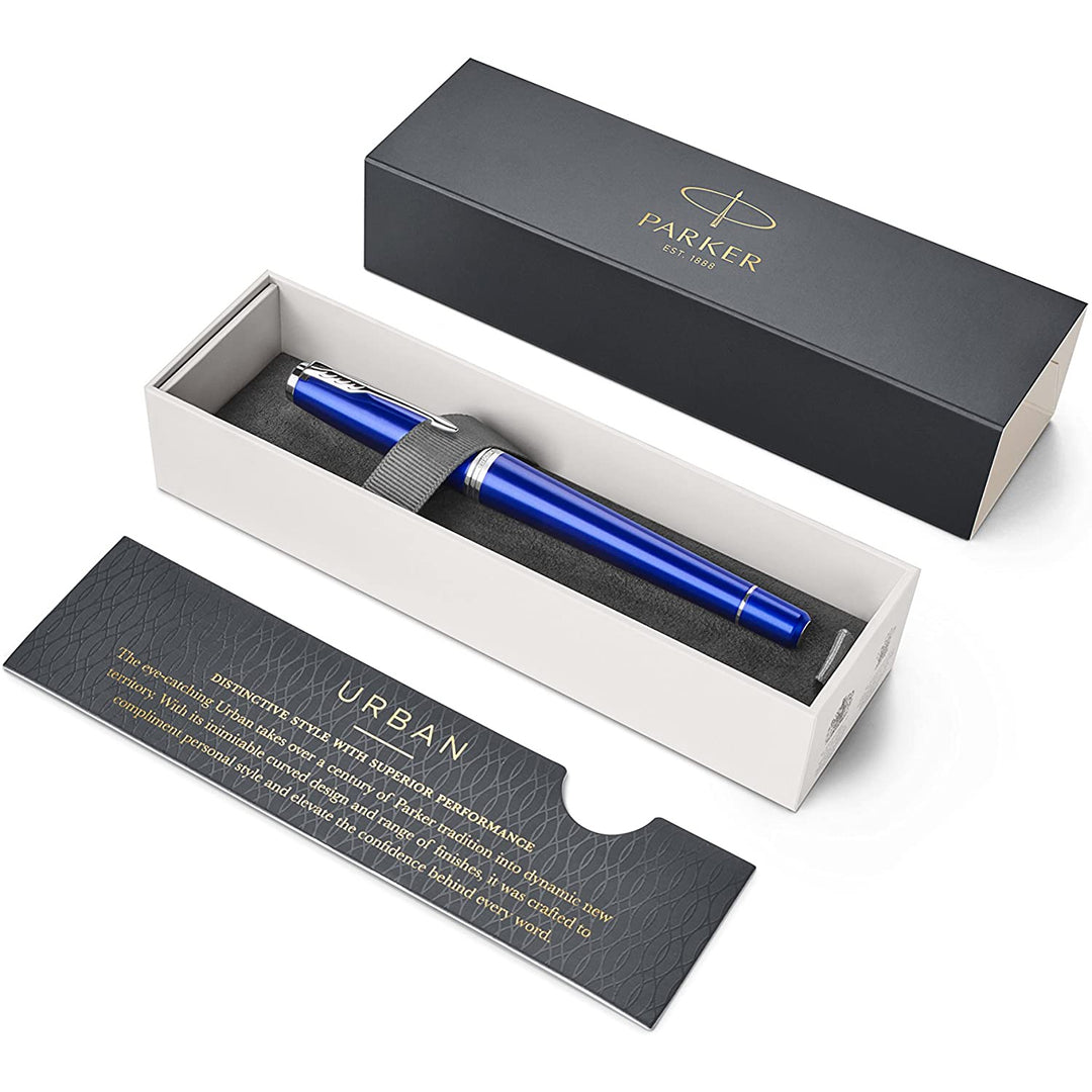 Parker Urban Black Cab CT Rollerball Pen — writing at an angle