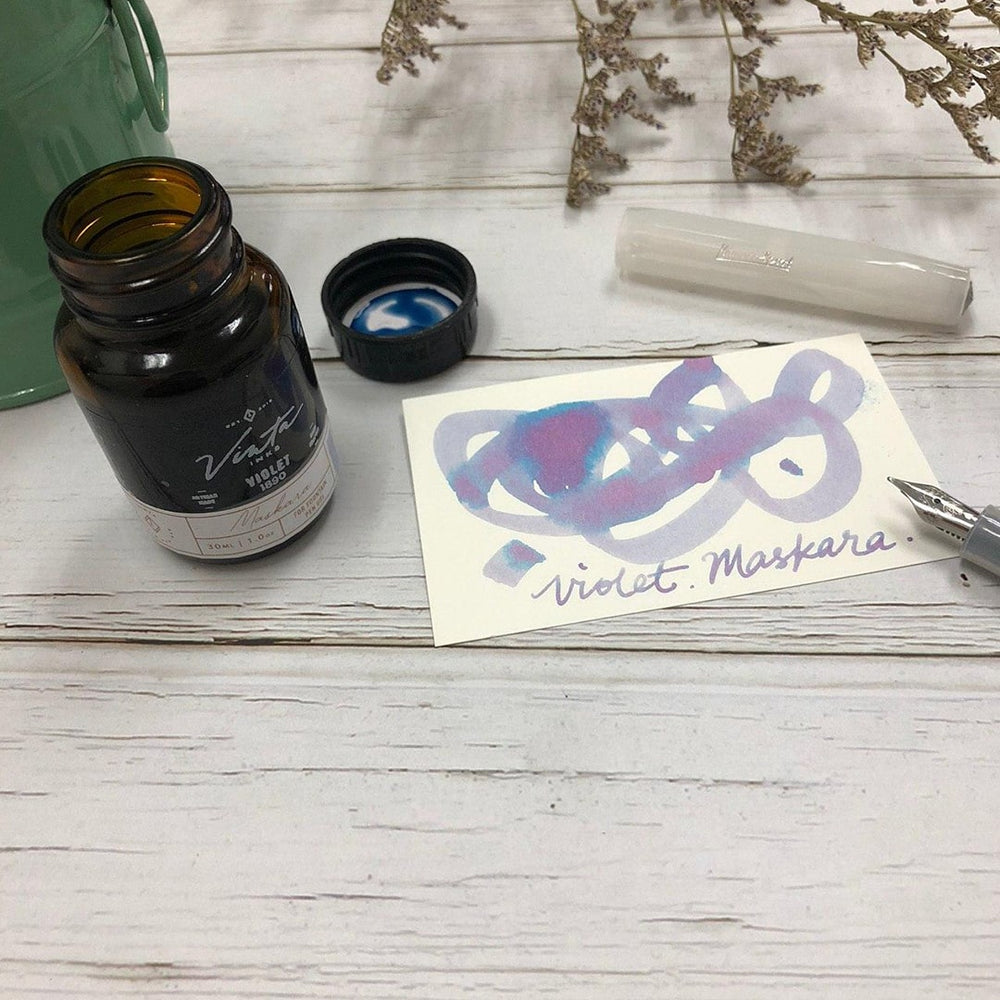 Vinta Inks 30ml Ink Bottle Violet (Maskara 1890) — bottle at angle