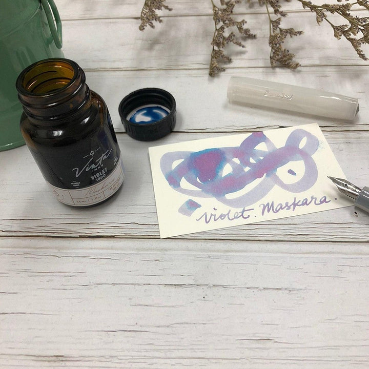 Vinta Inks 30ml Ink Bottle Violet (Maskara 1890) — bottle at angle