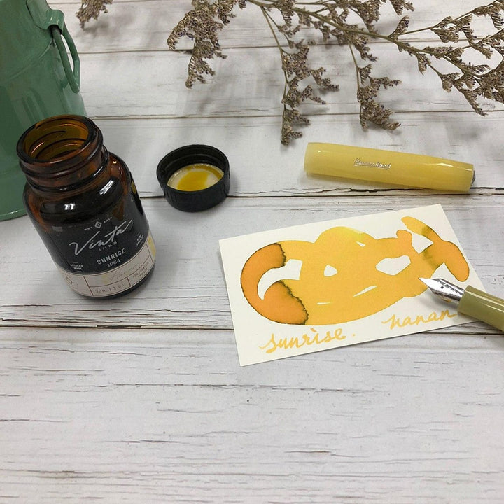 Vinta Inks 30ml Ink Bottle Sunrise (Hanan 1964) — bottle at angle