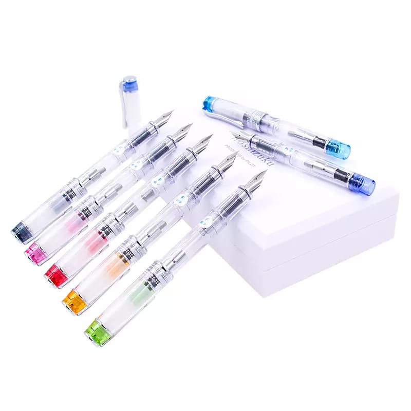 Pilot Prera Fountain Pen Tinted — uncapped with cap posted