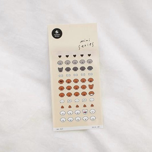 Suatelier Mini Series Sticker - Deco. 10 (Puppy) — side view