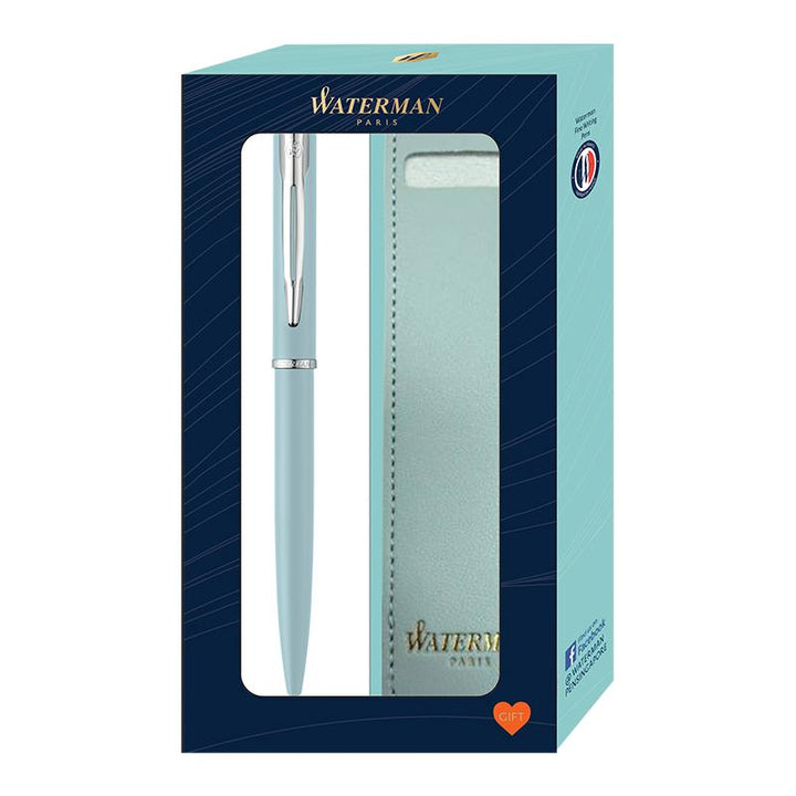 Waterman Allure Ballpoint Pen + Pen Sleeve Gift Set — engraving example