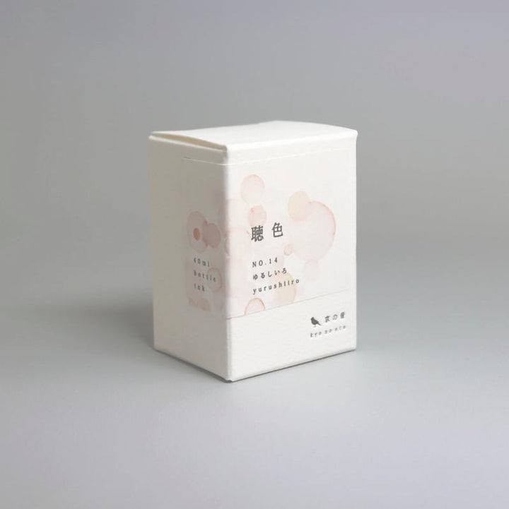 Kyoto Ink Kyo-no-oto 40ml Bottled Ink - Yurushiiro — bottle at angle