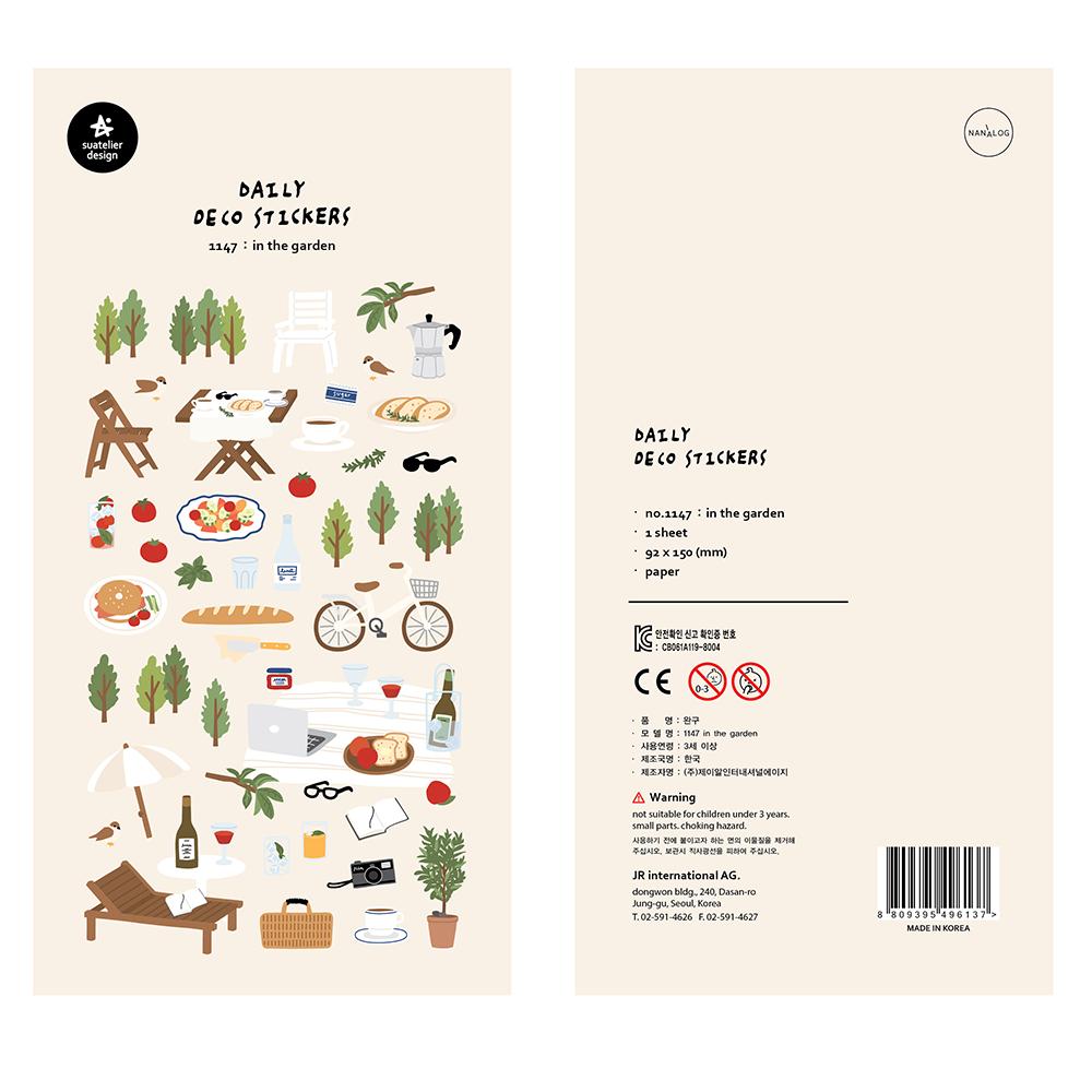 Suatelier Daily Deco Stickers - Sticker In The Garden — front view