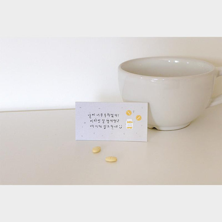 Suatelier Mini Series Sticker - Deco.11 (health) — flat lay