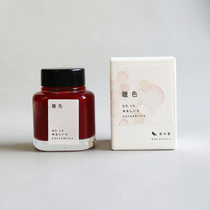 Kyoto Ink Kyo-no-oto 40ml Bottled Ink - Yurushiiro — bottle front