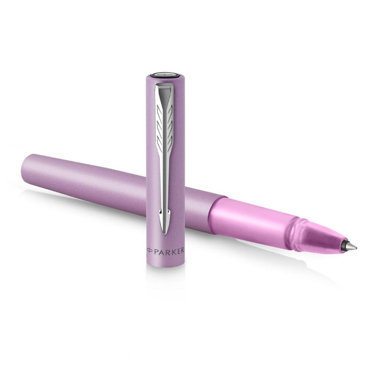 Parker Vector XL Rollerball Pen - Lilac — writing at an angle