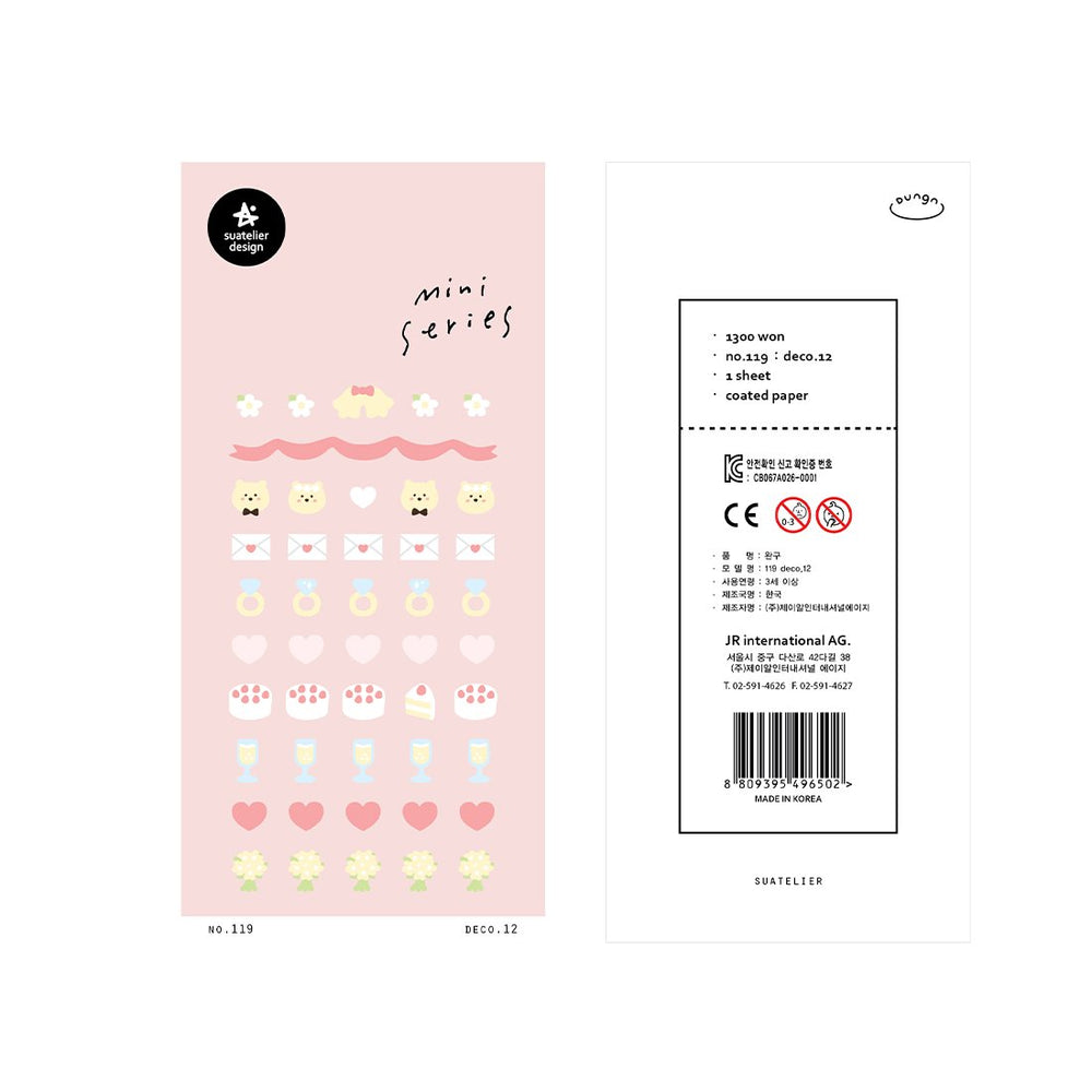 Suatelier Sticker Mini Series - Deco.12 Wedding — side view