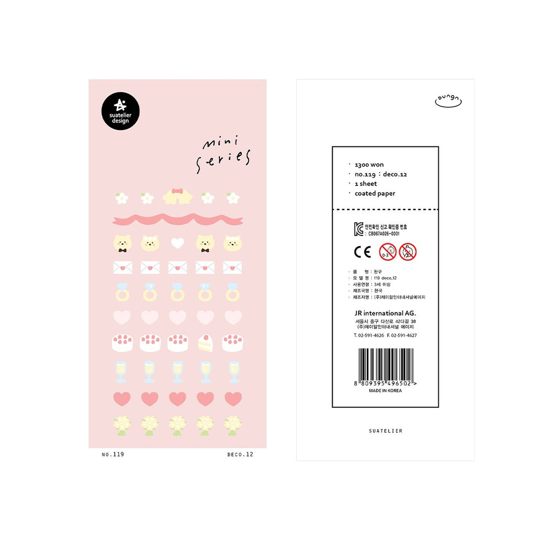 Suatelier Sticker Mini Series - Deco.12 Wedding — side view