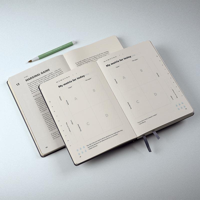 Leuchtturm1917 Change Journal A5 Hardcover Notebook - Sage — pocket detail