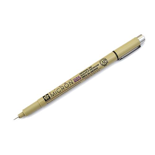 Sakura Pigma Mircon 0.2mm Black — side view
