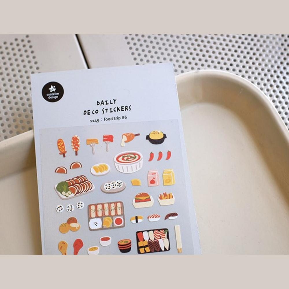 Suatelier Daily Deco Stickers - Sticker Food Trip 6 — detail view
