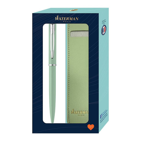 Waterman Allure Ballpoint Pen + Pen Sleeve Gift Set — capped