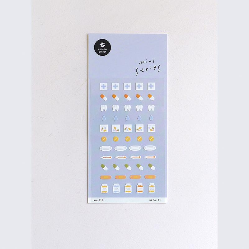 Suatelier Mini Series Sticker - Deco.11 (health) — side view