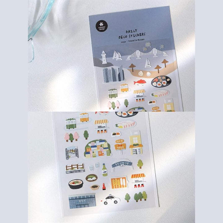 Suatelie Daily Deco Stickers - Travel In Busan — detail view