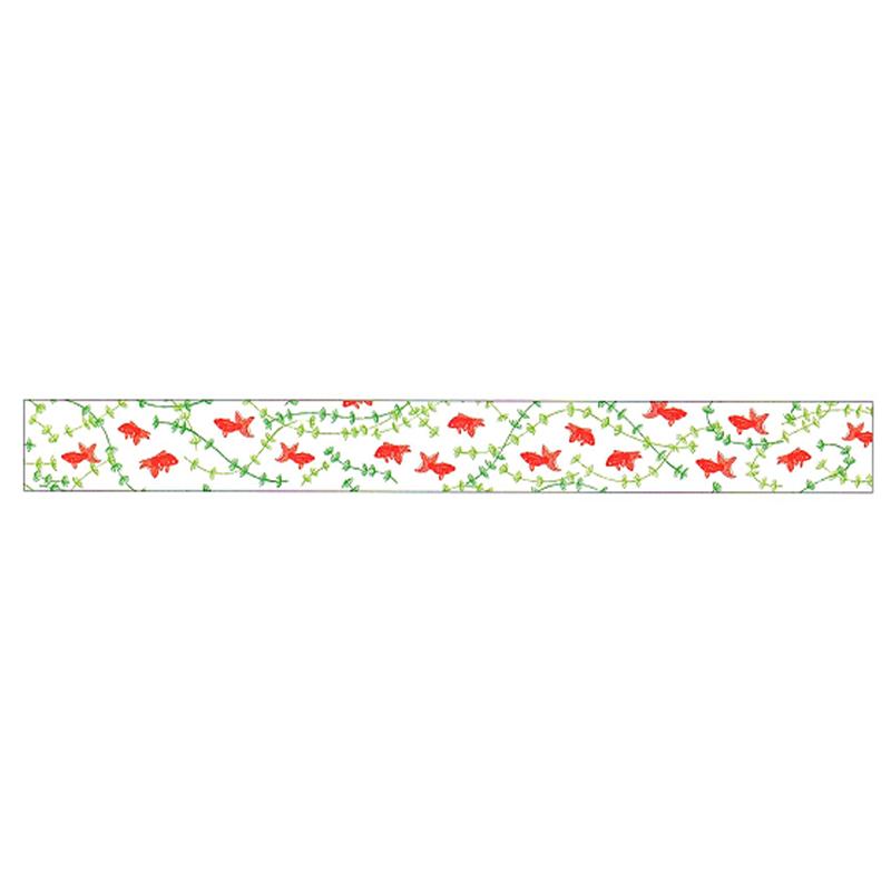 MT EX Washi Tape Gold Fish — applied on surface