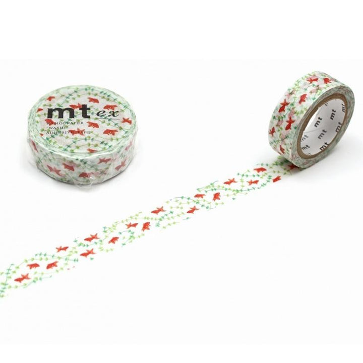 MT EX Washi Tape Gold Fish — roll front