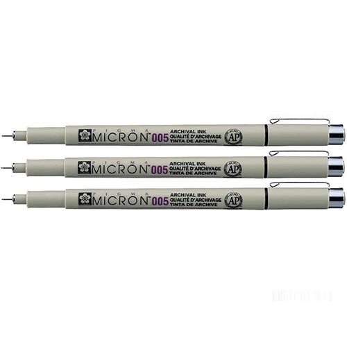Sakura Pigma Mircon 0.2mm Black — detail view