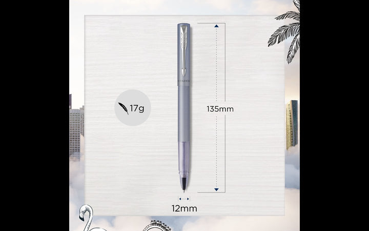 Parker Vector XL Rollerball Pen - Silver — engraving example