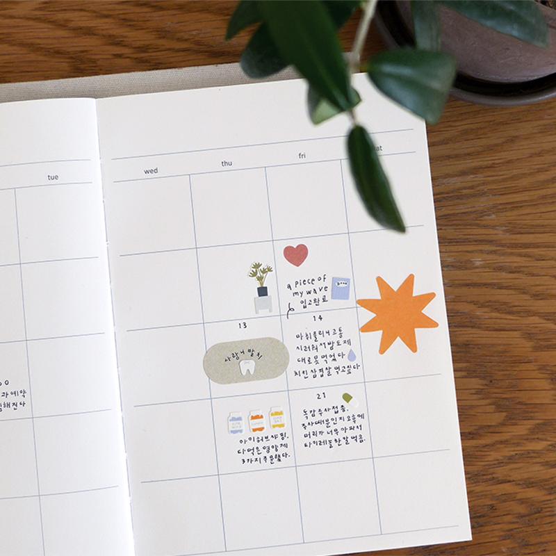 Suatelier Mini Series Sticker - Deco.11 (health) — angle view