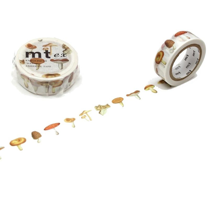 MT EX Washi Tape Mushroom — roll front