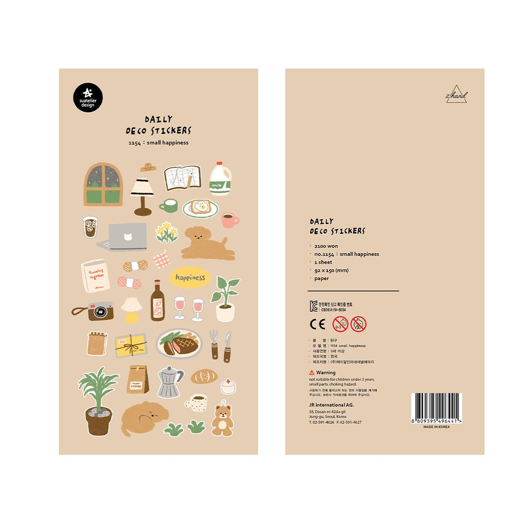 Suatelier Daily Deco Stickers - Sticker Small Happiness — front view