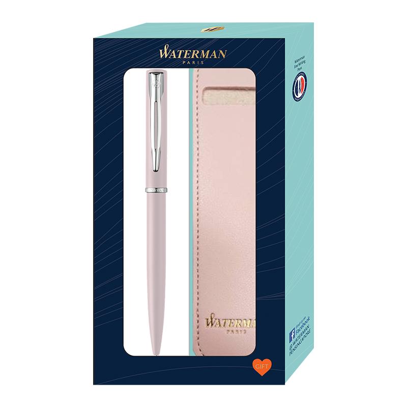 Waterman Allure Ballpoint Pen + Pen Sleeve Gift Set — with packaging
