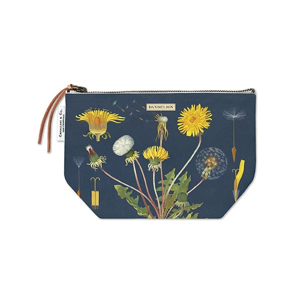 Cavallini Vintage Pouch Dandelion — front view
