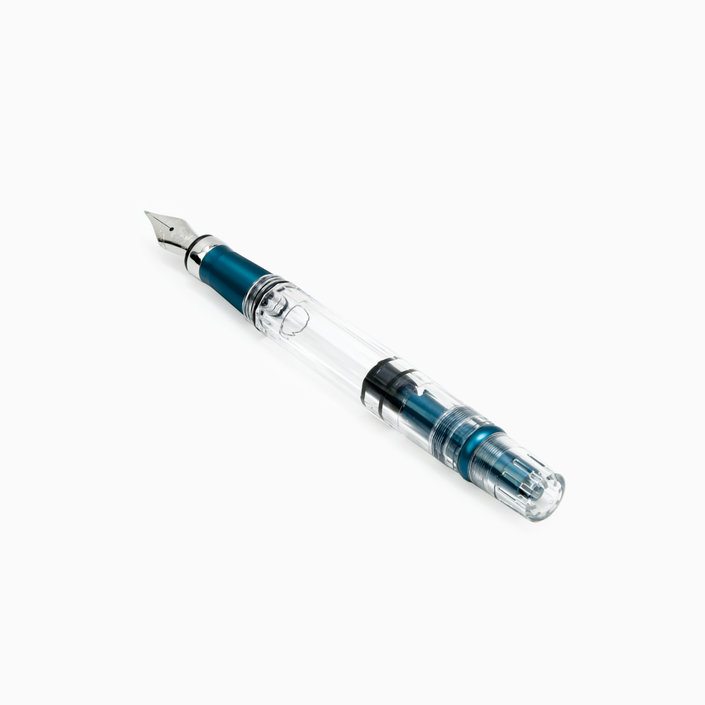 TWSBI Diamond 580 AL R  Fountain Pen - Prussian Blue — flat lay