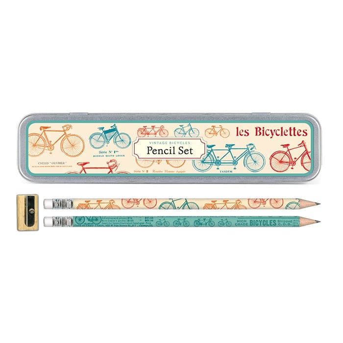 Cavallini Pencil Set Vintage Bicycle — capped