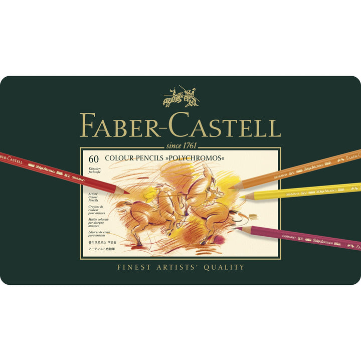 Faber-Castell Polychromos Artist Colour Pencil Set of 60 — capped
