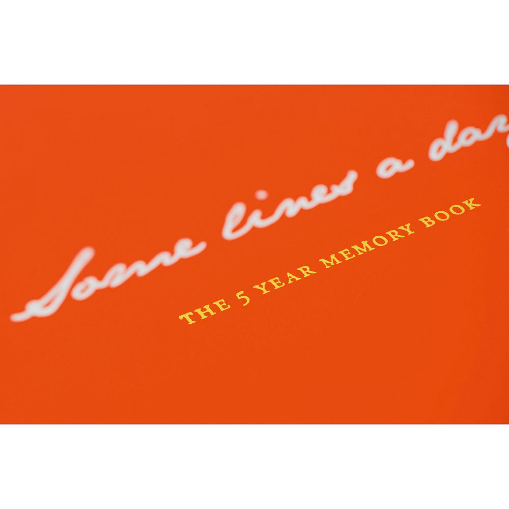 Leuchtturm1917 Some Lines A Day A5 Medium Hardcover Notebook - Black — spine view
