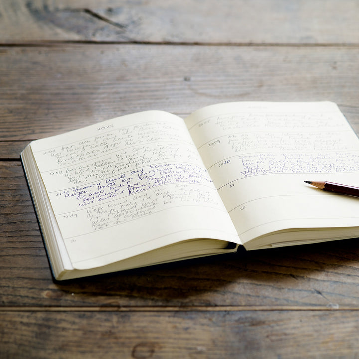 Leuchtturm1917 Some Lines A Day A5 Medium Hardcover Notebook - Black — back cover