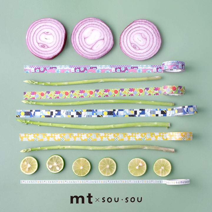 MT x SOU・SOU Washi Tape - Higashiyama Golden Field — colour swatch
