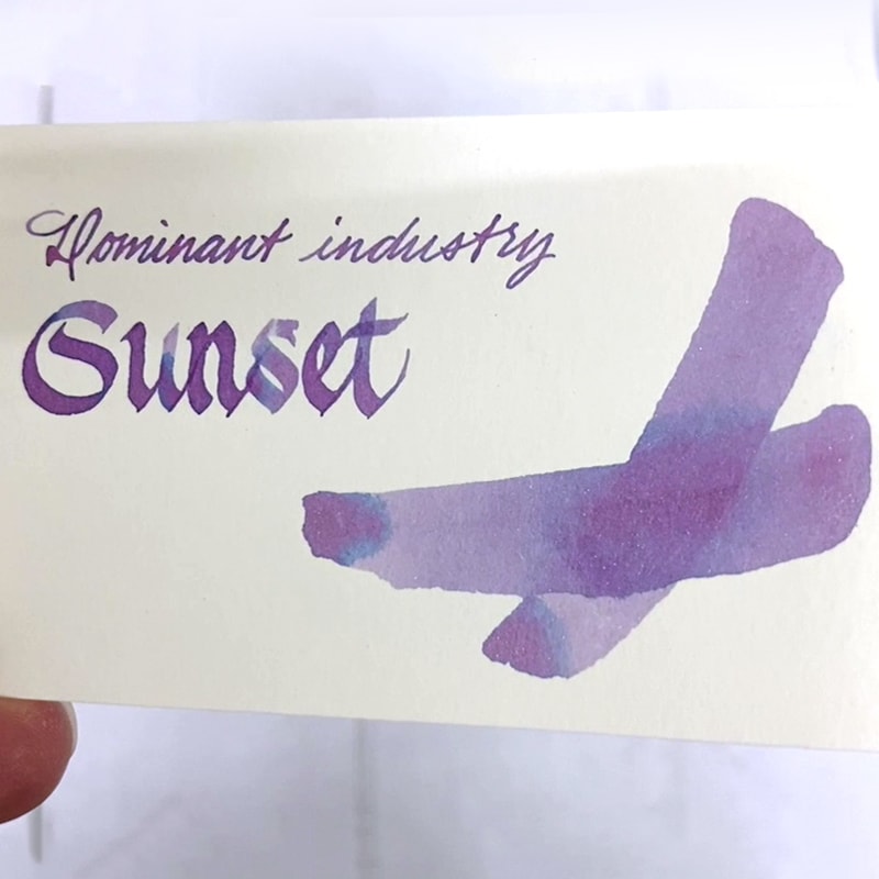 Dominant Industry Pearl 25ml Ink Bottle Sunset 020 — bottle at angle