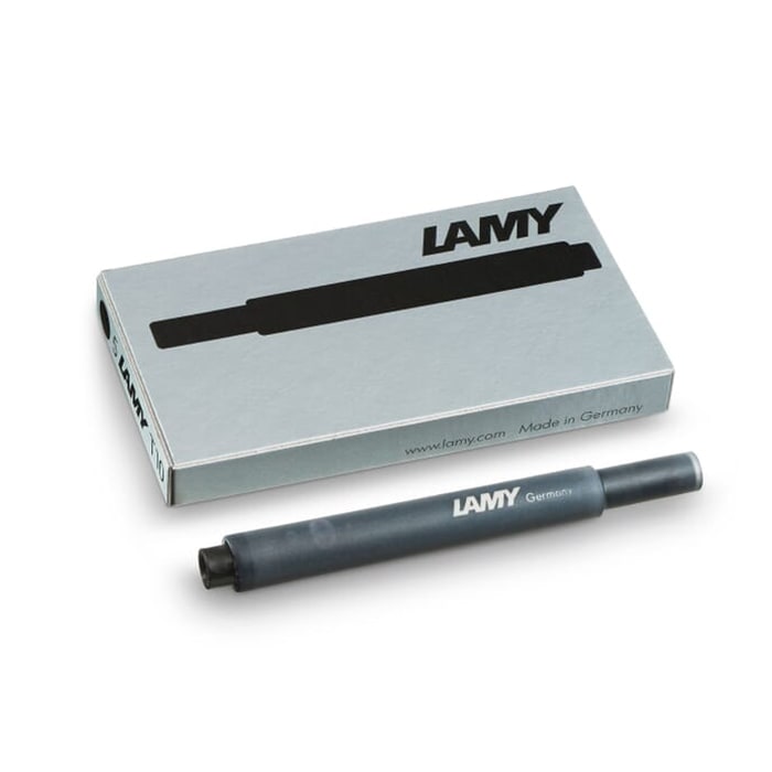 Lamy T10 Ink Cartridges (Pack of 5) — bottle at angle