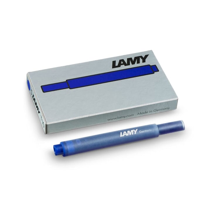 Lamy T10 Ink Cartridges (Pack of 5) — colour swatch on paper