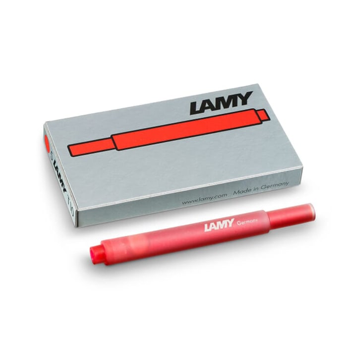 Lamy T10 Ink Cartridges (Pack of 5) — flat lay