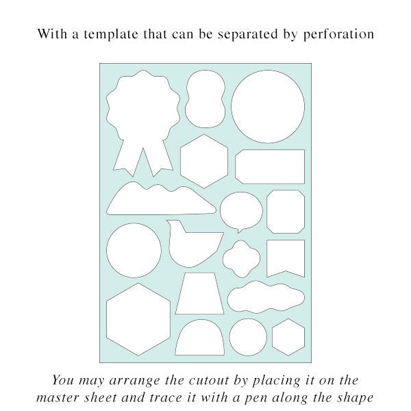 Hitotoki Masking Tape Book A5 Paint — pattern detail