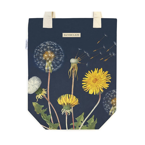 Cavallini Tote Bag - Dandelon — front view