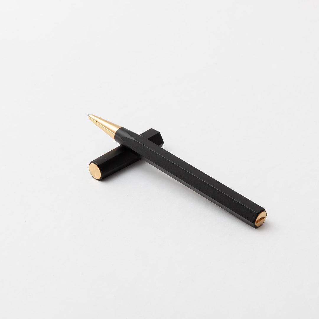 Ystudio Resin Rollerball Pen Red — flat lay