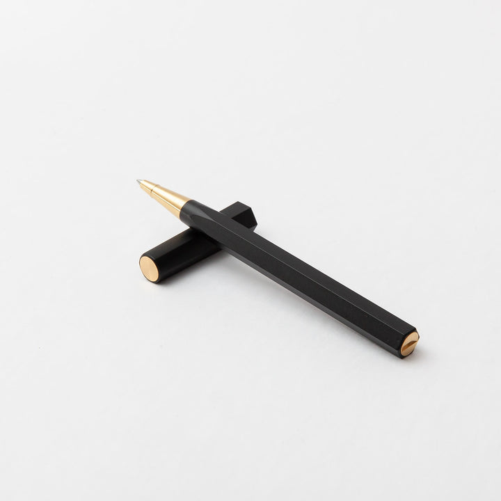 Ystudio Resin Rollerball Pen Red — flat lay