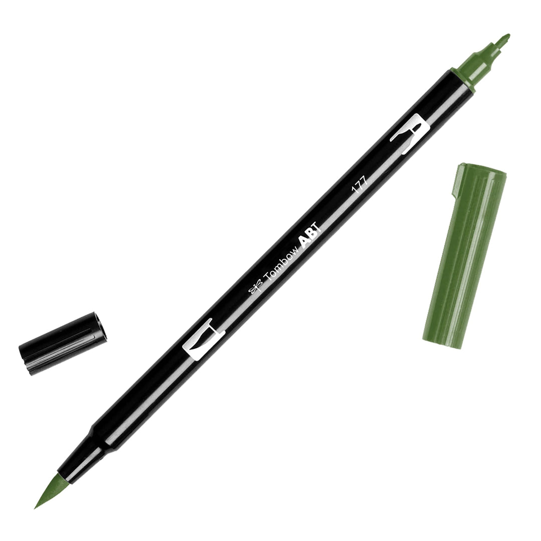 Tombow Dual Brush Pen ABT — flat lay