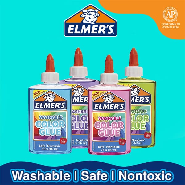 Elmers Transparent Colored Glue 5oz — front view