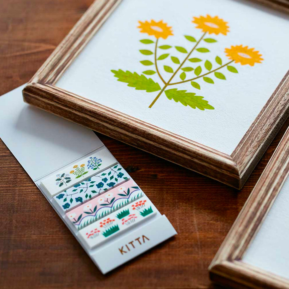 KITTA Washi Tape Flower 5 — pattern detail